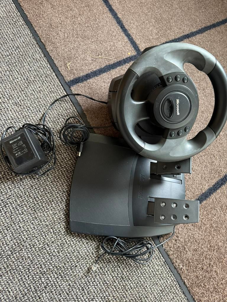 Microsoft Sidewinder Force Feedback stuur, Computers en Software, Ophalen of Verzenden