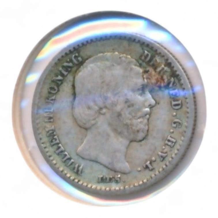 Nederland 5 Cent 1862 Willem III, Postzegels en Munten, Munten | Nederland, Koning Willem III, Zilver, Ophalen of Verzenden, Losse munt