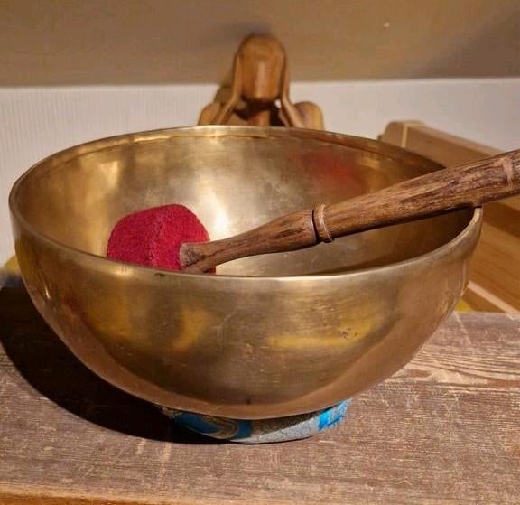 Tibetaanse klankschaal - 23cm, 1530gr, Ophalen of Verzenden, Gebruikt, Melodische percussie