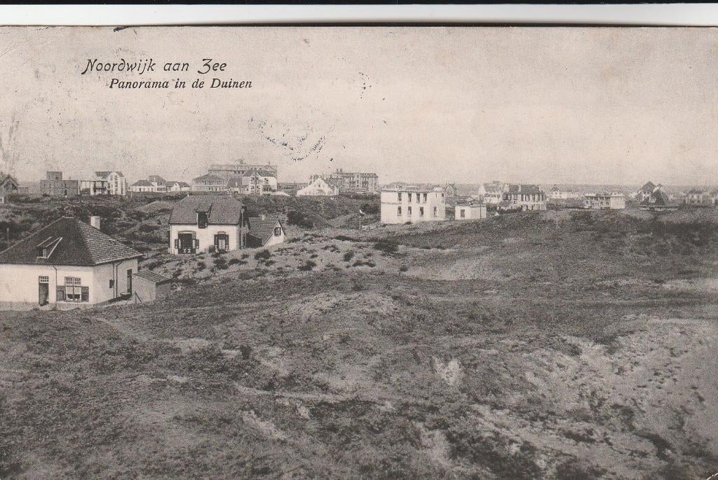 noordwijk- panorama in de duinen 1916, Ophalen of Verzenden, Voor 1920, Zuid-Holland