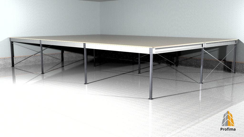 Nieuwe Entresolvloer: 15.000x10.000 300kg/m2, Ophalen of Verzenden