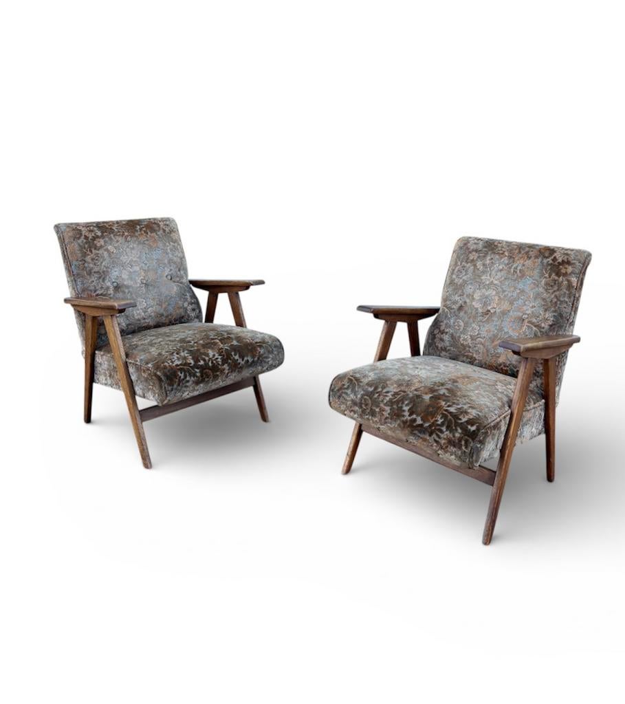 Vintage Set Fauteuils, Ca. 1960’s, Ophalen