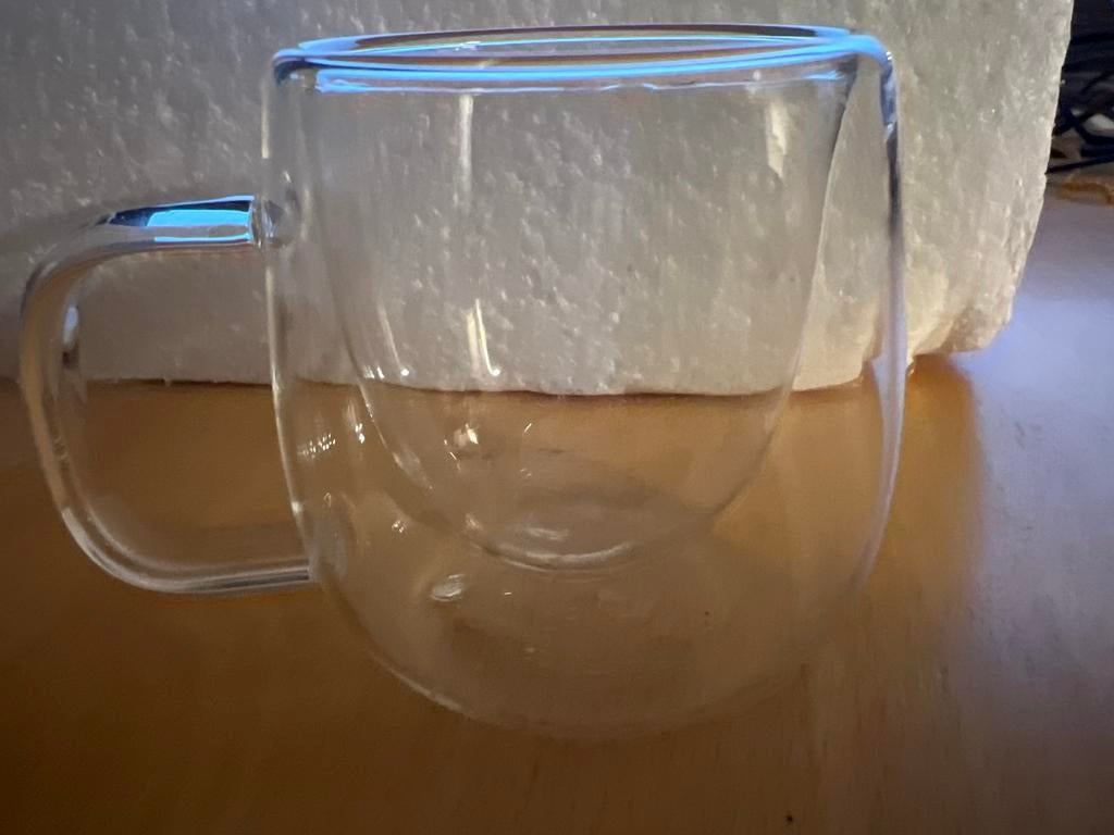 Set v 6 Espresso koffie glazen dubbelwandig - Nieuw in Doos, Ophalen of Verzenden, Nieuw