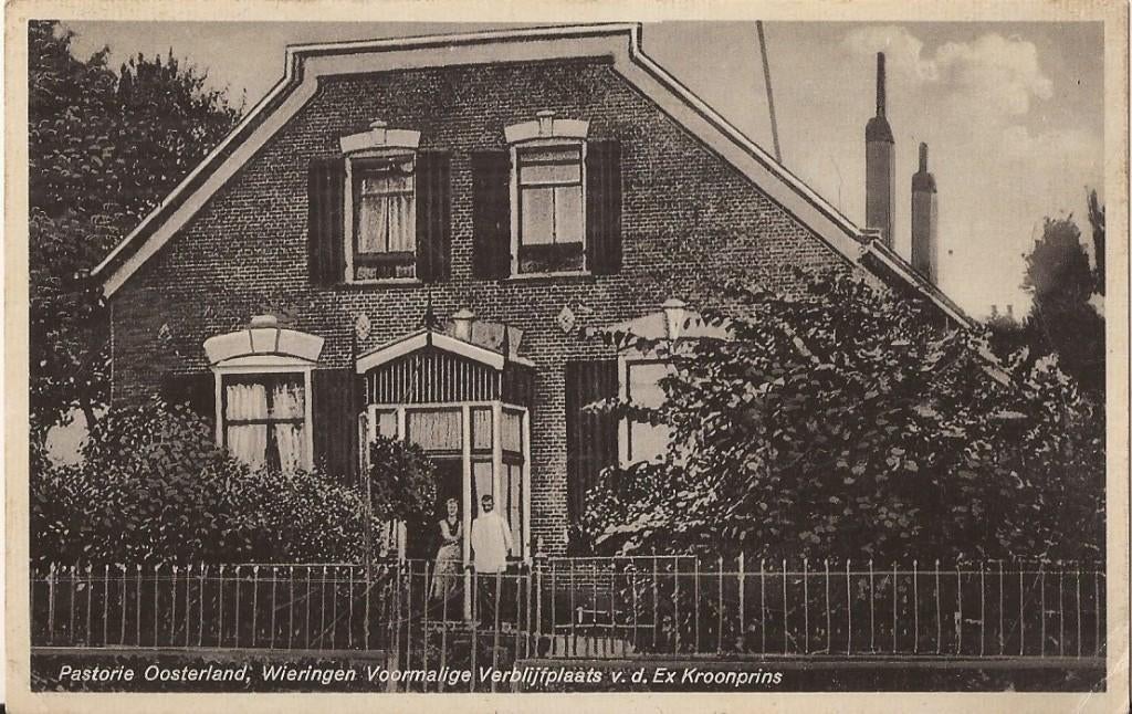 Wieringen Hippolytushoef Pastorie Oosterland Voormalige 1947, Ophalen of Verzenden, 1940 tot 1960, Ongelopen, Noord-Holland