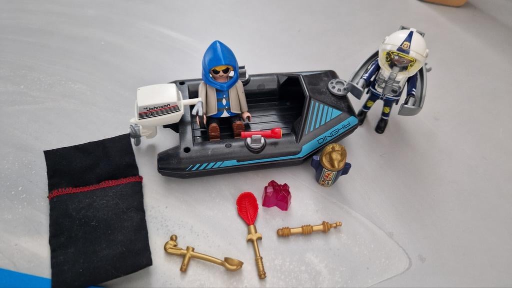 Playmobil City Action Boot met Duiker - Set 70782, Ophalen of Verzenden, Zo goed als nieuw, Complete set