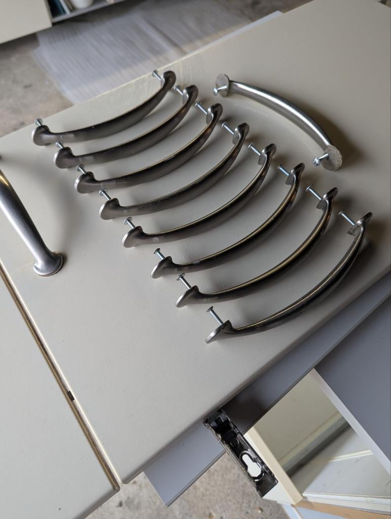 SieMatic RVS Keuken Handgrepen - 18 stuks, 16 cm hartafstand, Huis en Inrichting, Keuken | Keukenelementen, Minder dan 50 cm, Ophalen of Verzenden
