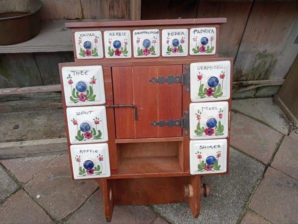 Vintage Kruidenrek Keramiek Jaren 70, Antiek en Kunst, Antiek | Keukenbenodigdheden, Ophalen