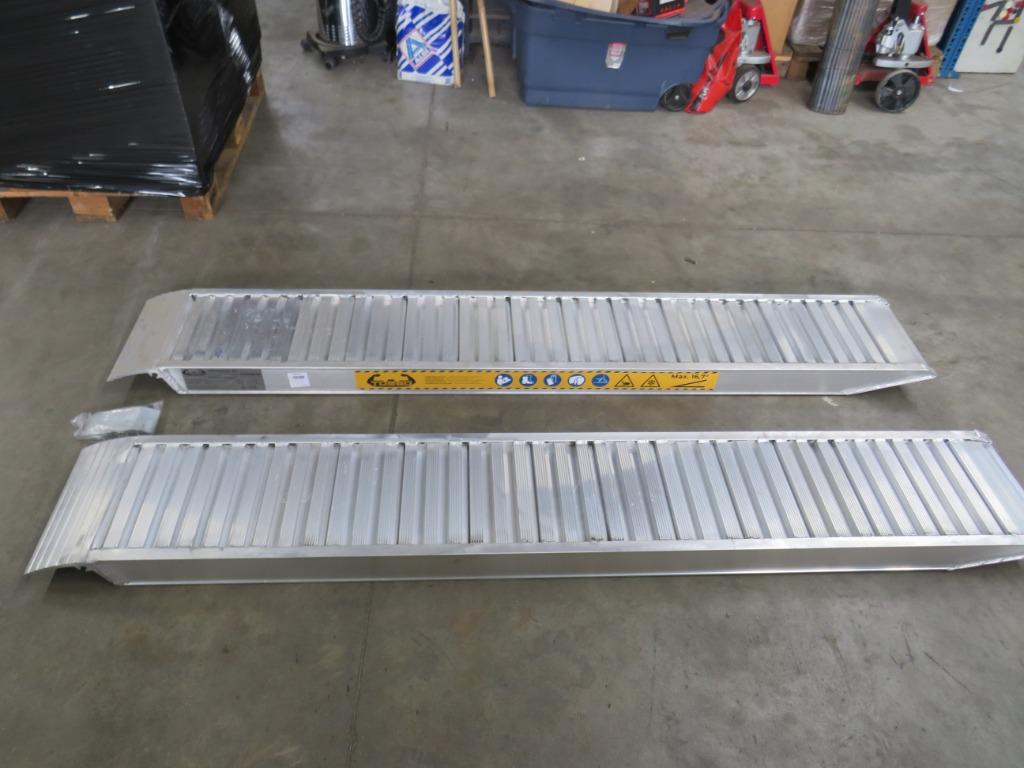 Oprijplaten oprijplaat set 2,3m 2950 kg aluminium nieuw, Ophalen, Nieuw