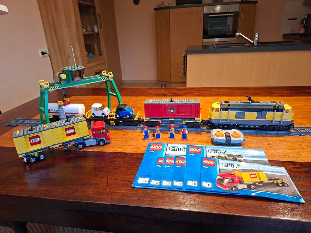LEGO TREIN 7939 GOEDERENTREN COMPLEET, Ophalen of Verzenden, Zo goed als nieuw, Complete set, Lego