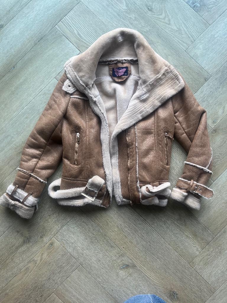 Megusto jas, Kleding | Dames, Maat 38/40 (M), Bruin, Zo goed als nieuw, Megusto