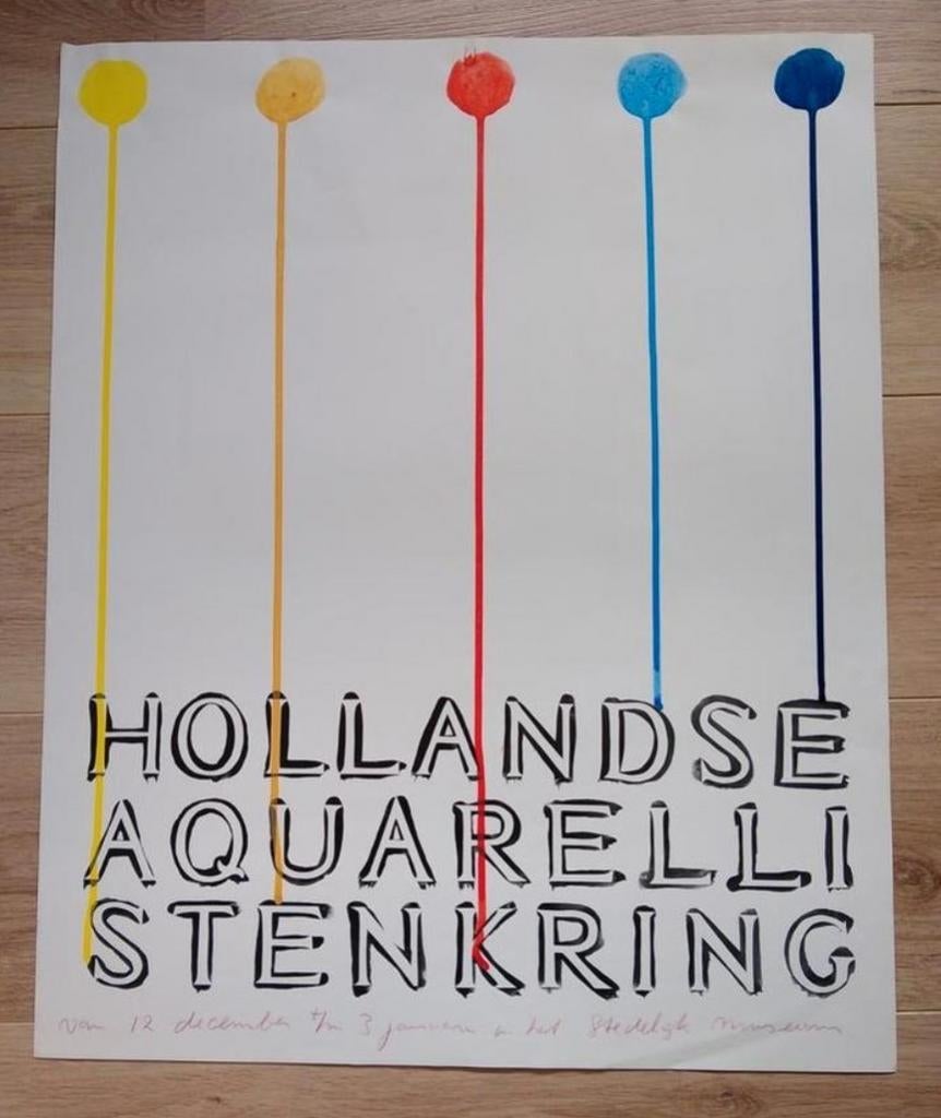 Hollandse Aquarellistenkring. Stedelijk Museum Amsterdam, Rechthoekig Staand, Ophalen of Verzenden, Zo goed als nieuw, A1 t/m A3
