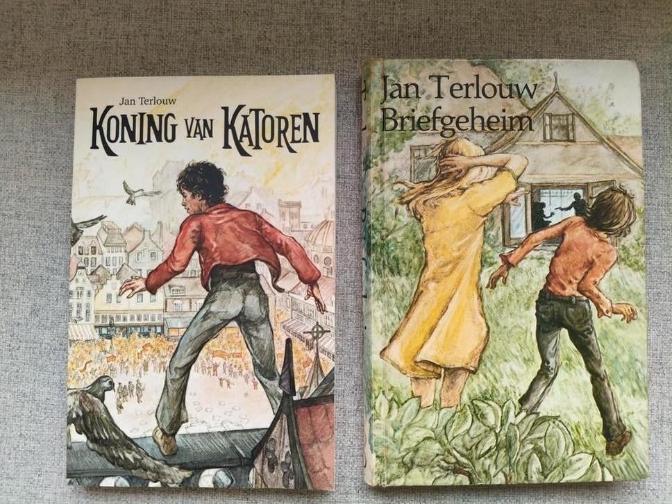 Jan Terlouw - Koning van Katoren & Briefgeheim, Boeken, Kinderboeken | Jeugd | 10 tot 12 jaar, Zo goed als nieuw, Ophalen of Verzenden