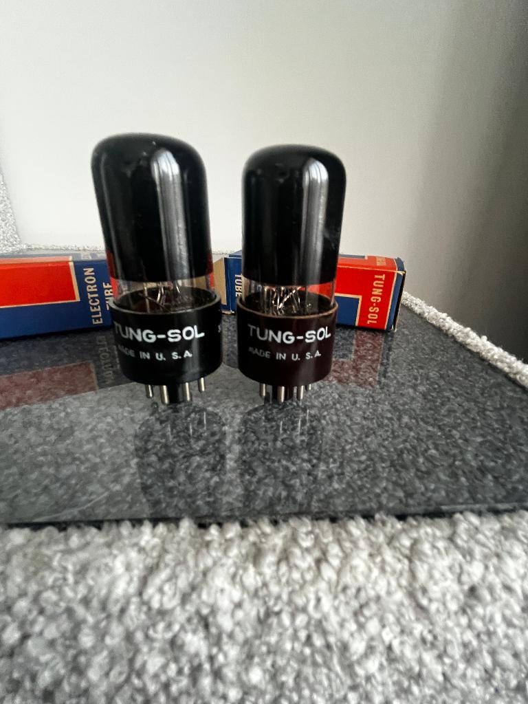 Tung Sol 6V6 GT black glass, Audio, Tv en Foto, Buizenversterkers, Ophalen of Verzenden, Buis of Buizen