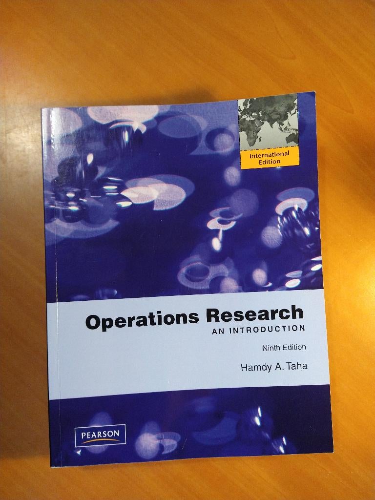 Taha, Hamdy A. Operations Research An Introduction. 9th ed., Boeken, Studieboeken en Cursussen, Ophalen of Verzenden, Alpha, Zo goed als nieuw