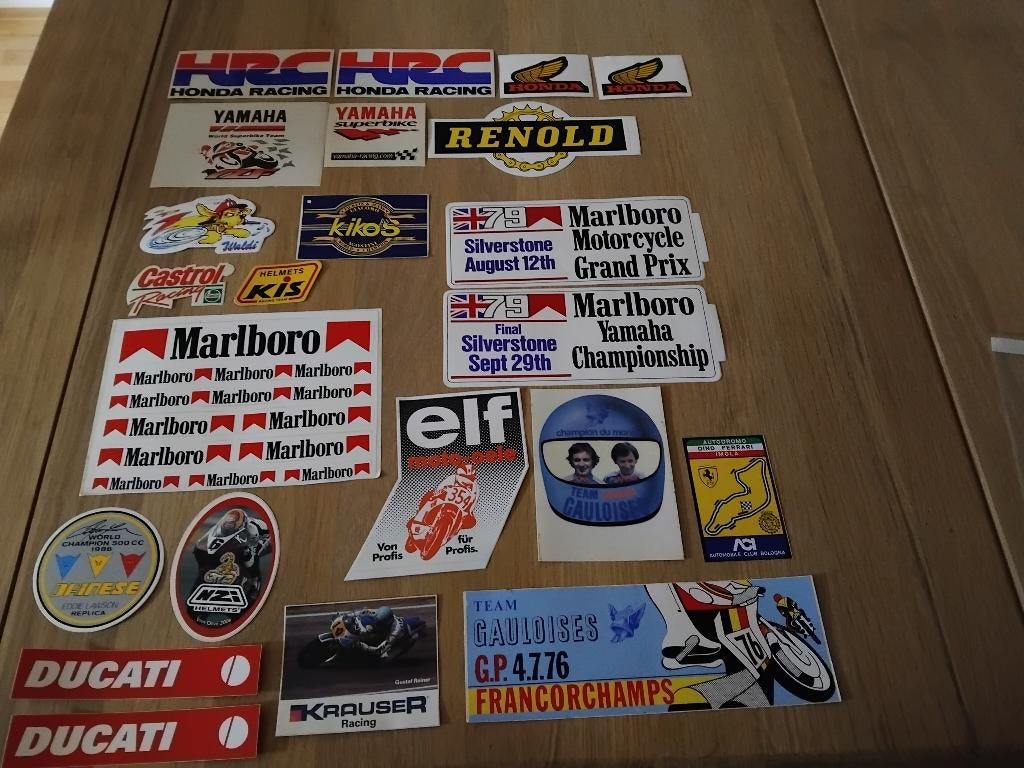 WEGRACE, MOTORRACE OUDE STICKERS FROM 80 I, Verzenden, Zo goed als nieuw, Auto's