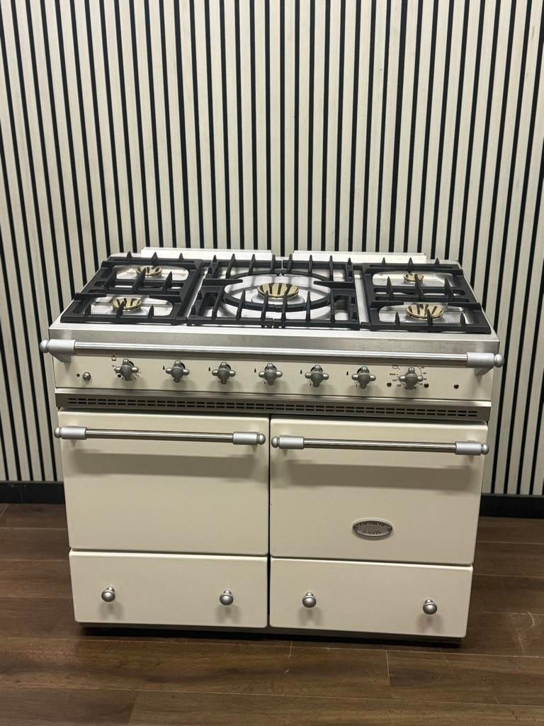 Luxe Lacanche Fornuis 5 pits met Gasoven + Hetelucht 100 cm, Fornello Esperta, Ophalen of Verzenden, Zo goed als nieuw, Energieklasse A of zuiniger
