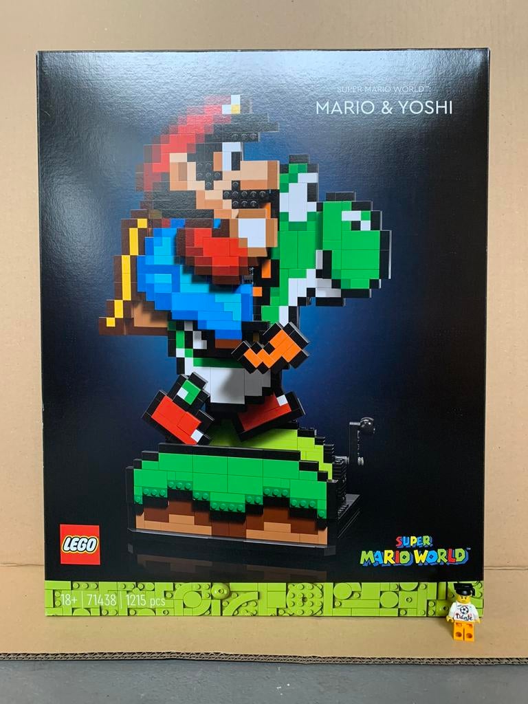 Lego set 71438 Super Mario, Mario en Yoshi displaymodel, Ophalen of Verzenden, Nieuw, Complete set, Lego