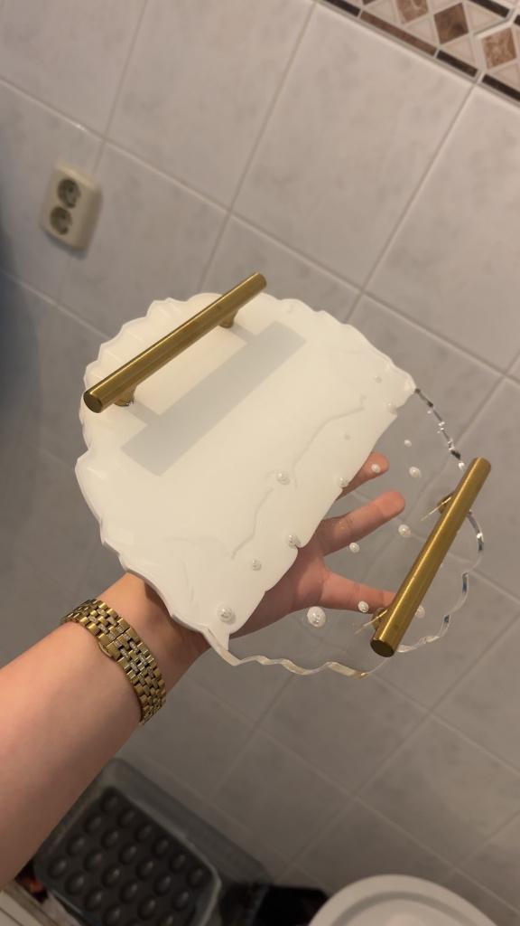 Dienblad Epoxy, Ophalen, Nieuw, Rond, Overige materialen