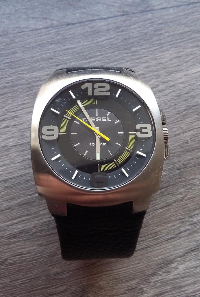 Vintage Model 2000 - 2010 merk DIESEL Heren Horloge Werkend, Nvt., Ophalen of Verzenden, Gedragen, Nvt.