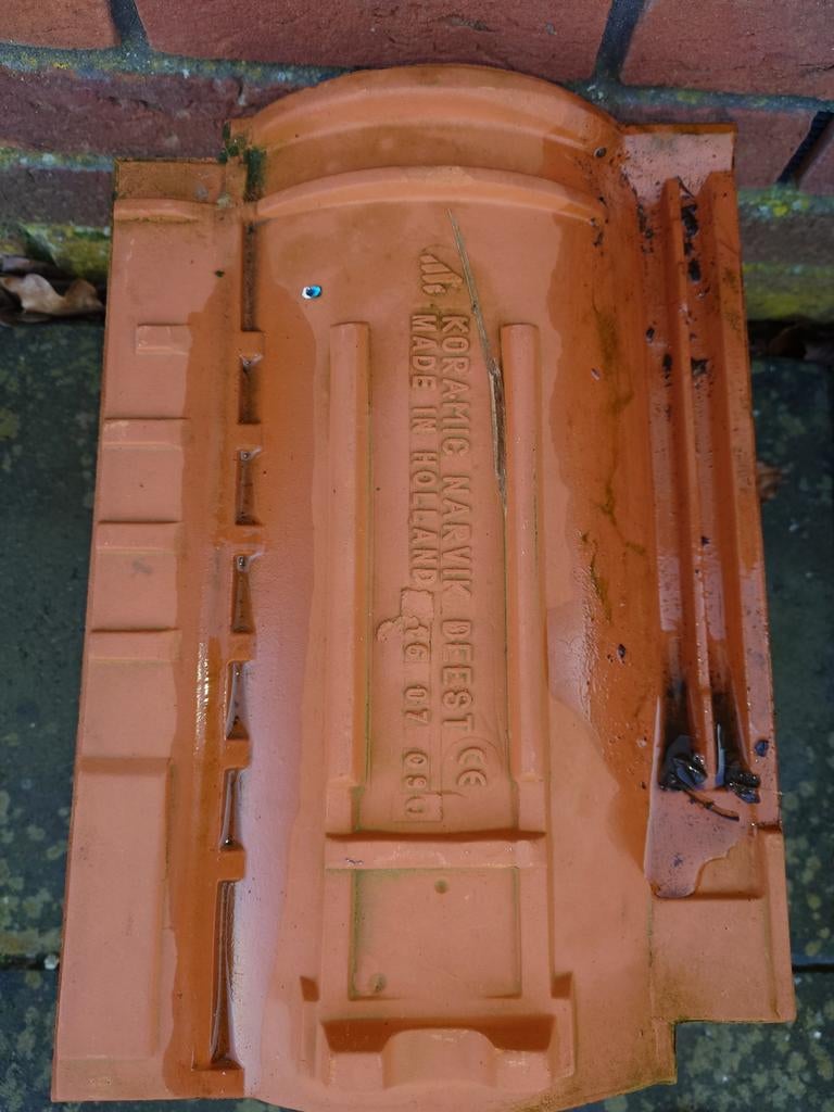 9 stuks dakpan Koramic Narvik, Doe-het-zelf en Verbouw, Dakpannen en Dakbedekking, Gebruikt, Steen of Klei, Ophalen of Verzenden