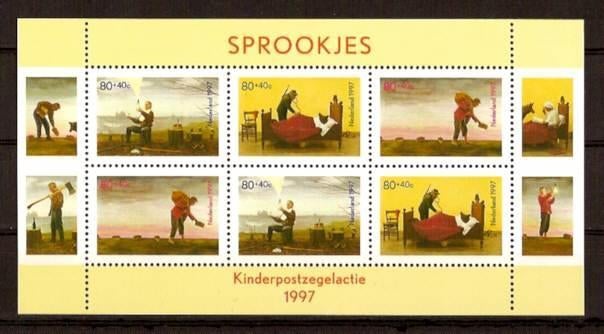 Nederland NVPH nr 1739 postfris Kinderpostzegels 1997, Ophalen of Verzenden, Na 1940, Postfris