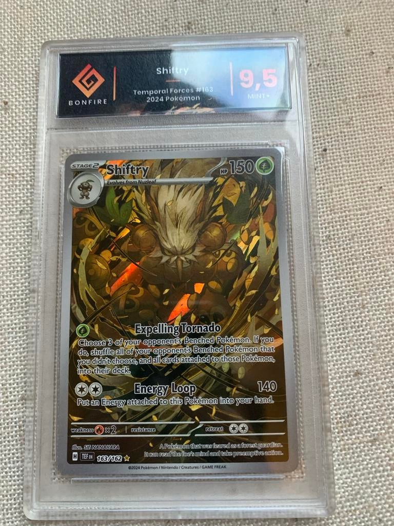 Shiftry - Temporal Forces 163/162 (2024), Hobby en Vrije tijd, Verzamelkaartspellen | Pokémon, Verzenden, Nieuw, Losse kaart, Foil