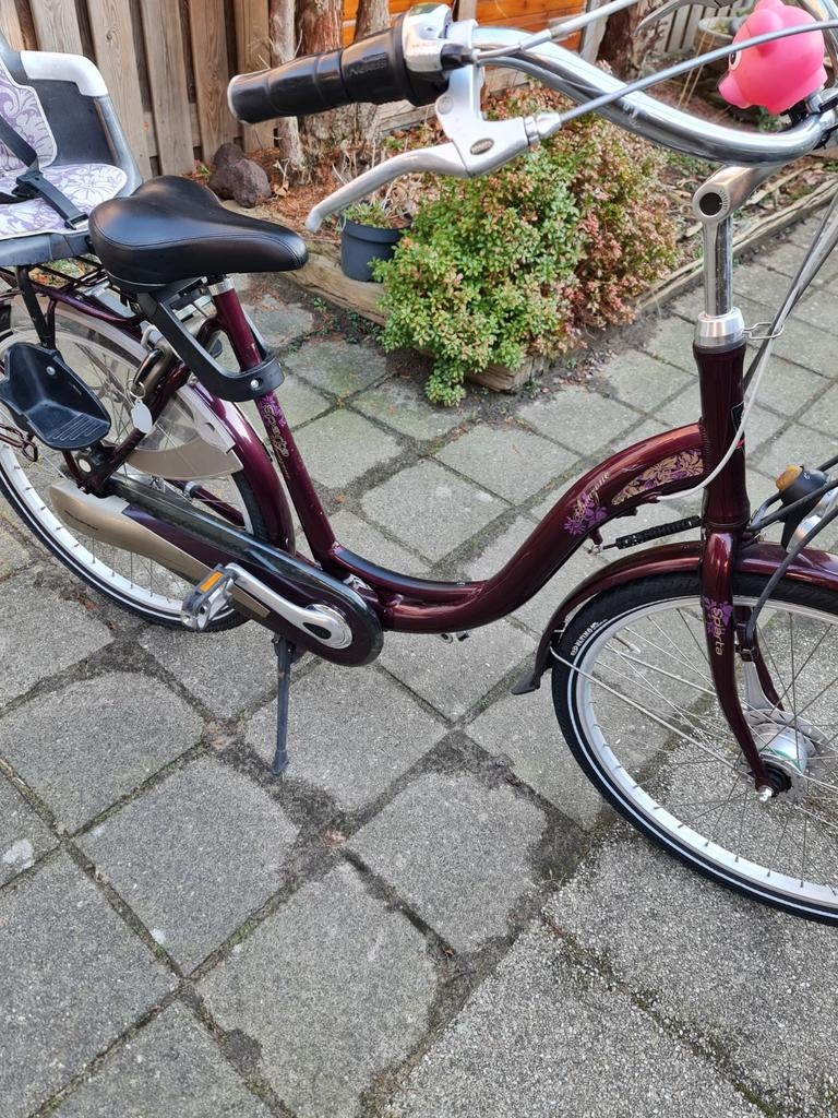 Mooi Damesfiets met kinderzitje 28 inch, Fietsen en Brommers, Fietsen | Dames | Damesfietsen, Gebruikt, Versnellingen, 50 tot 53 cm