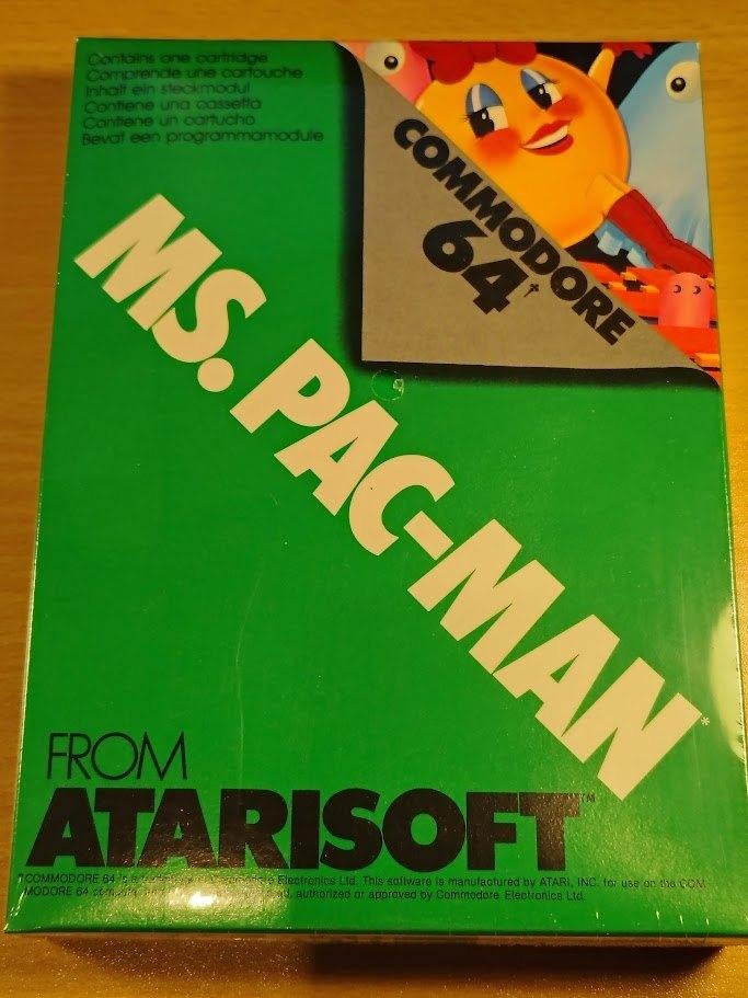 1983 Atarisoft - MS. PAC-MAN - Cartridge New - Commodore 64, NVT Bestaat niet meer, Verzenden, Commodore C 64, Commodore