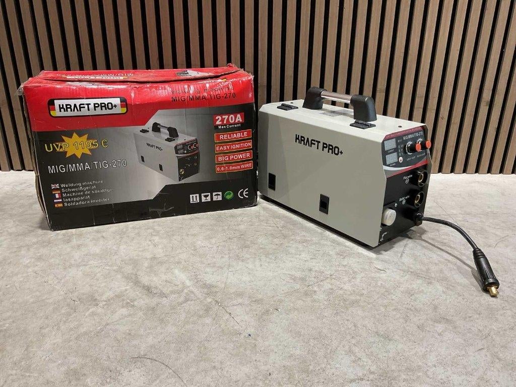 Kraft pro+ MIG/MMA/TIG-270 Lasmachine‼️, Ophalen, Nieuw, 250 ampère of meer, Tig