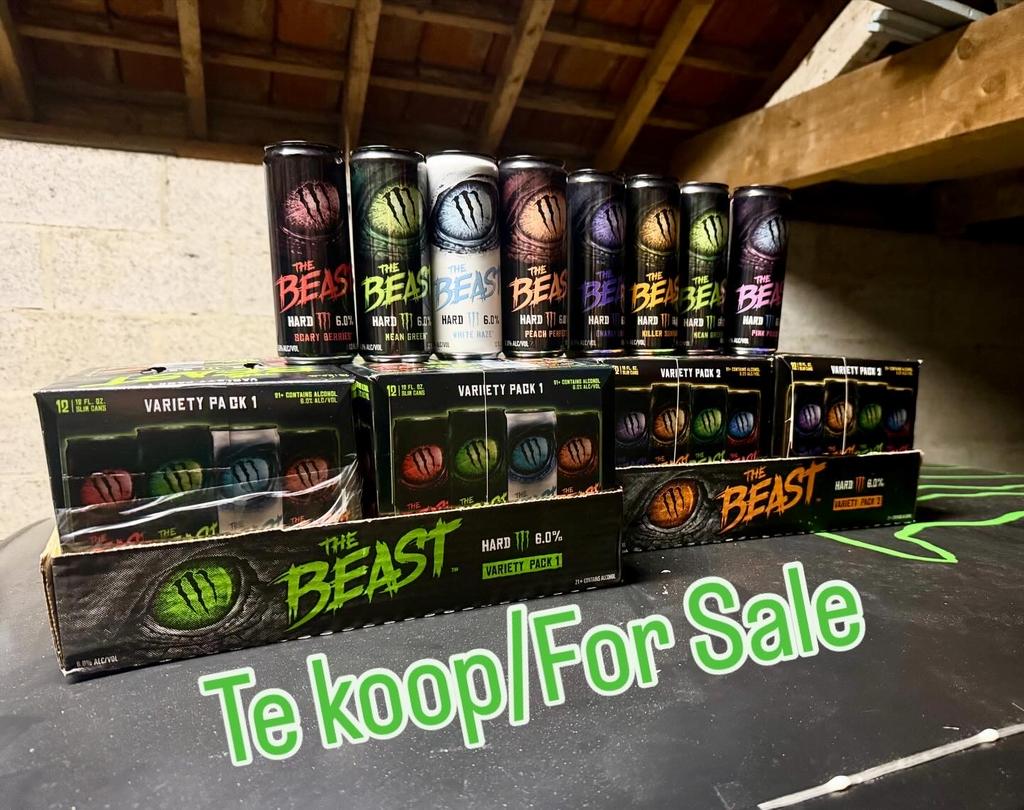 Monster Energy Beast Blikjes. ** volle Blikken **, Ophalen of Verzenden, Nieuw
