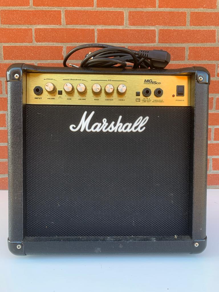 Marshall MG15CD Gitaarversterker/Serelco Gitaarversterker, Ophalen, Gebruikt, Gitaar, Minder dan 50 watt