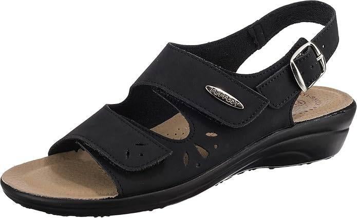 Fly Flot Zwarte Geklede Damessandaal maat 40 NIEUW, Sandalen, Verzenden, Zwart, Nieuw
