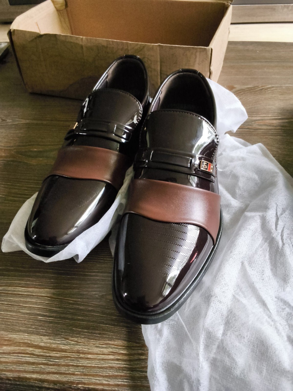 Nieuwe Stijlvolle Herenschoenen / Loafers – Luxe Donkerbr43, Ophalen of Verzenden, Nieuw, Bruin, Instappers
