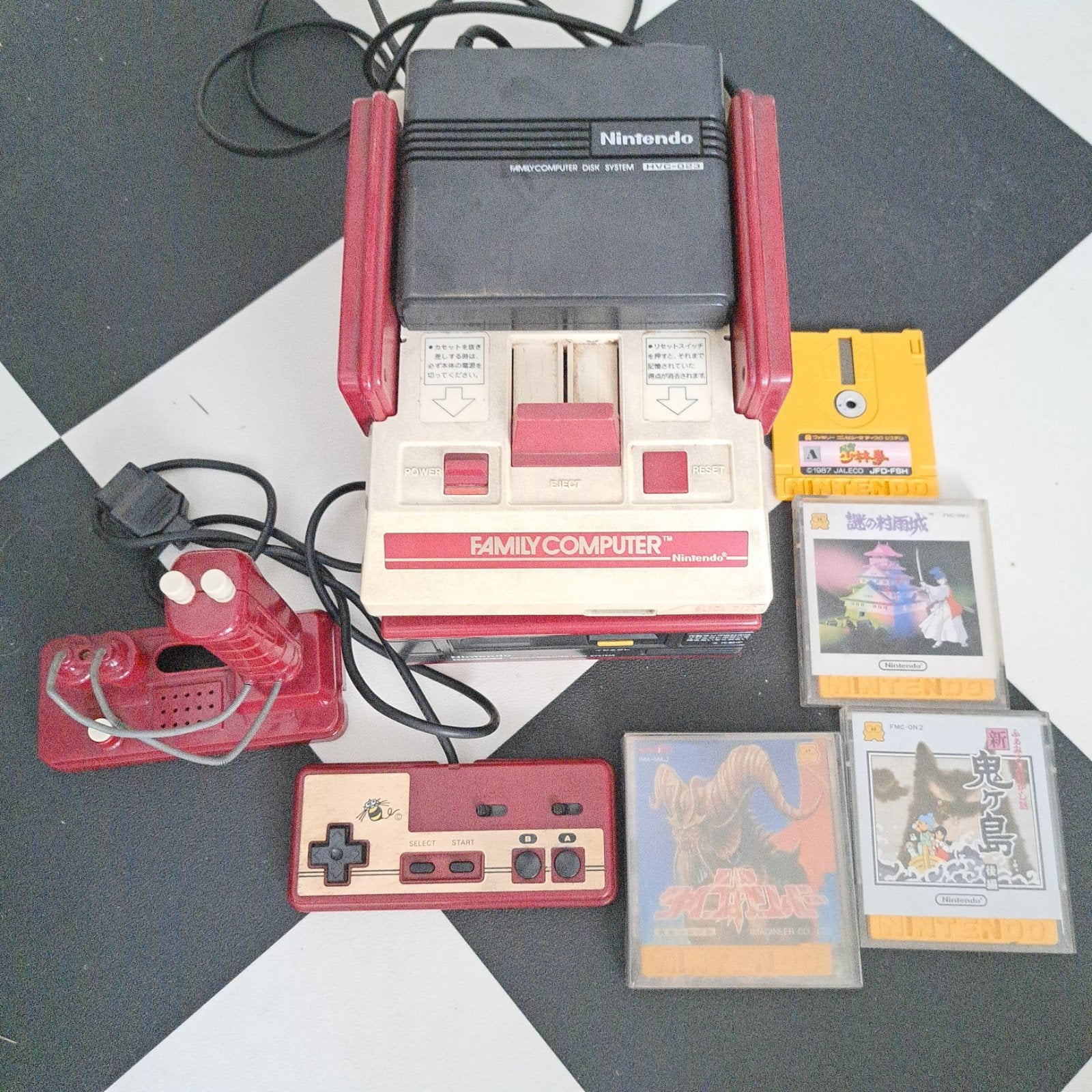 Nintendo Famicom met Disk System, controllers en games, Spelcomputers en Games, Spelcomputers | Nintendo NES, Ophalen of Verzenden