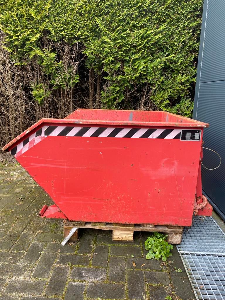 Kiep bak heftruck - 0,75m³ - 1000 kg draagvermogen, Ophalen, Gebruikt