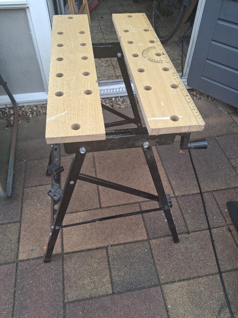 Werkbank, Doe-het-zelf en Verbouw, Werkbanken, Ophalen, Gebruikt, 70 tot 120 cm, Inklapbaar