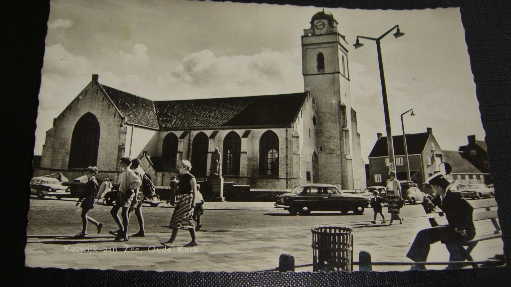 Katwijk aan Zee  Oude Kerk., Ophalen of Verzenden, 1960 tot 1980, Gelopen, Zuid-Holland