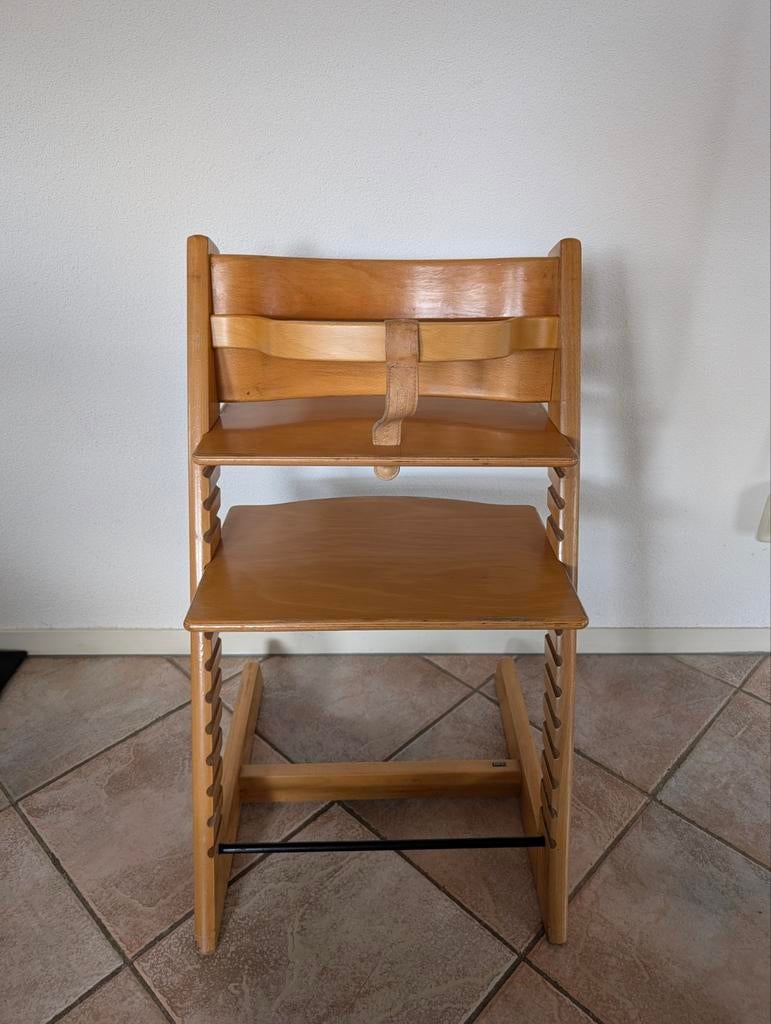 Stokke Tripp Trapp meegroeistoel beukenhout, Kinderen en Baby's, Kinderstoelen, Ophalen, Gebruikt, Meegroeistoel