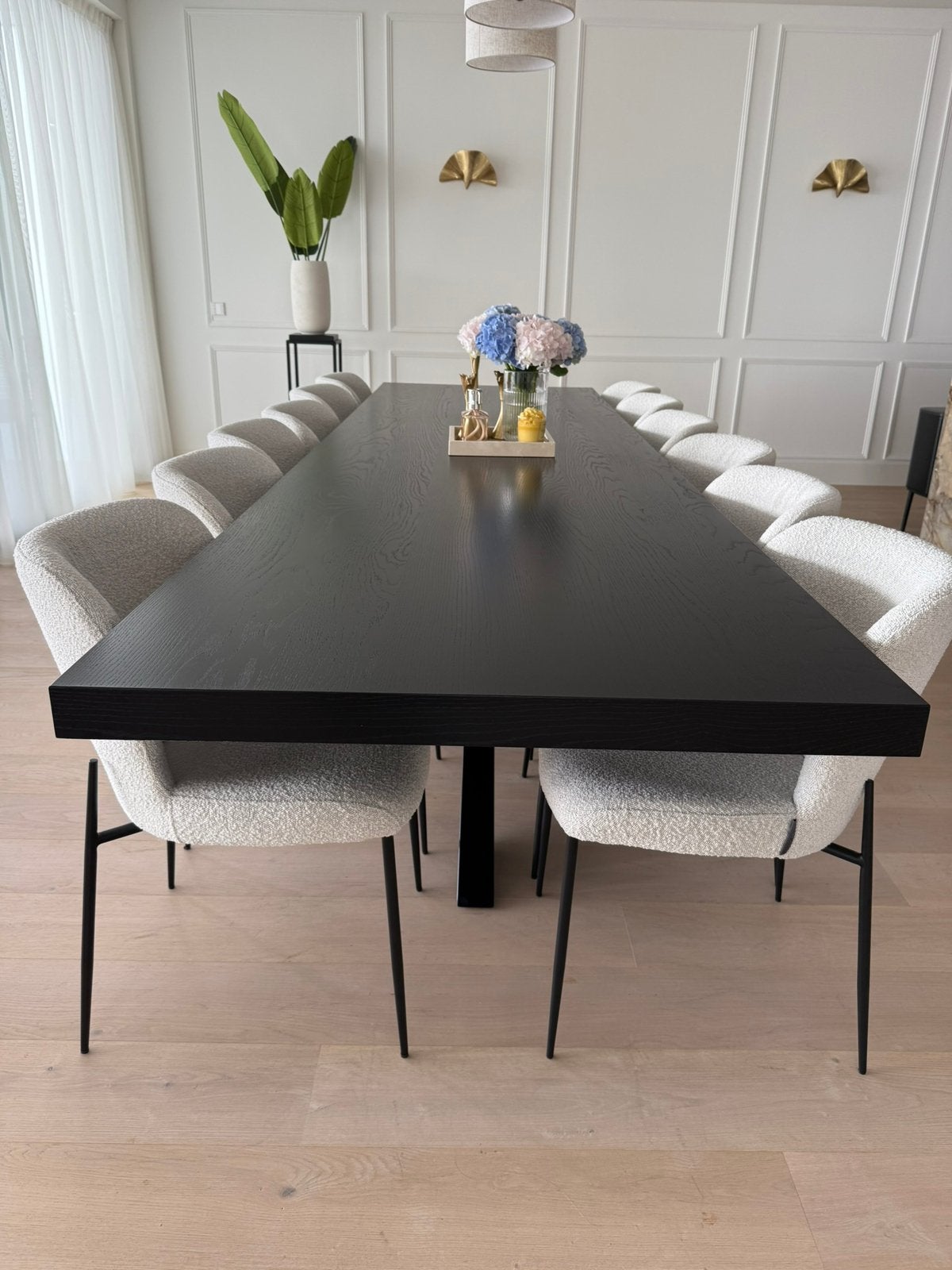 Luxe eettafel van Puuur 350 x 100, Ophalen, 100 tot 150 cm, 200 cm of meer, Zo goed als nieuw