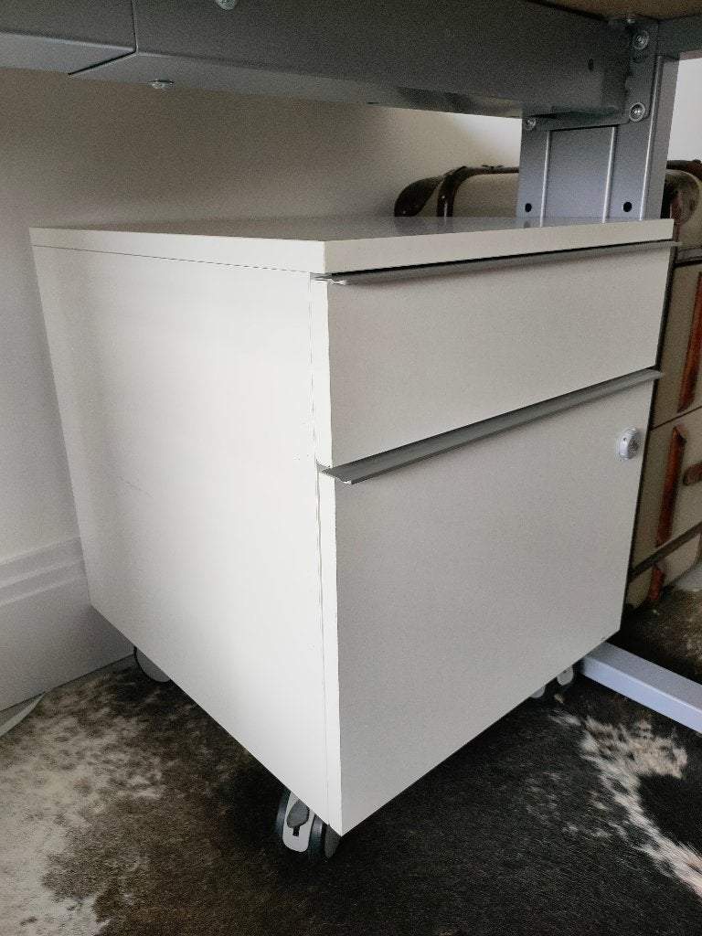 Verrijdbaar Stalen ladenblok op wielen voor onder bureau, Overige typen, Metaal, Zo goed als nieuw, Overige merken
