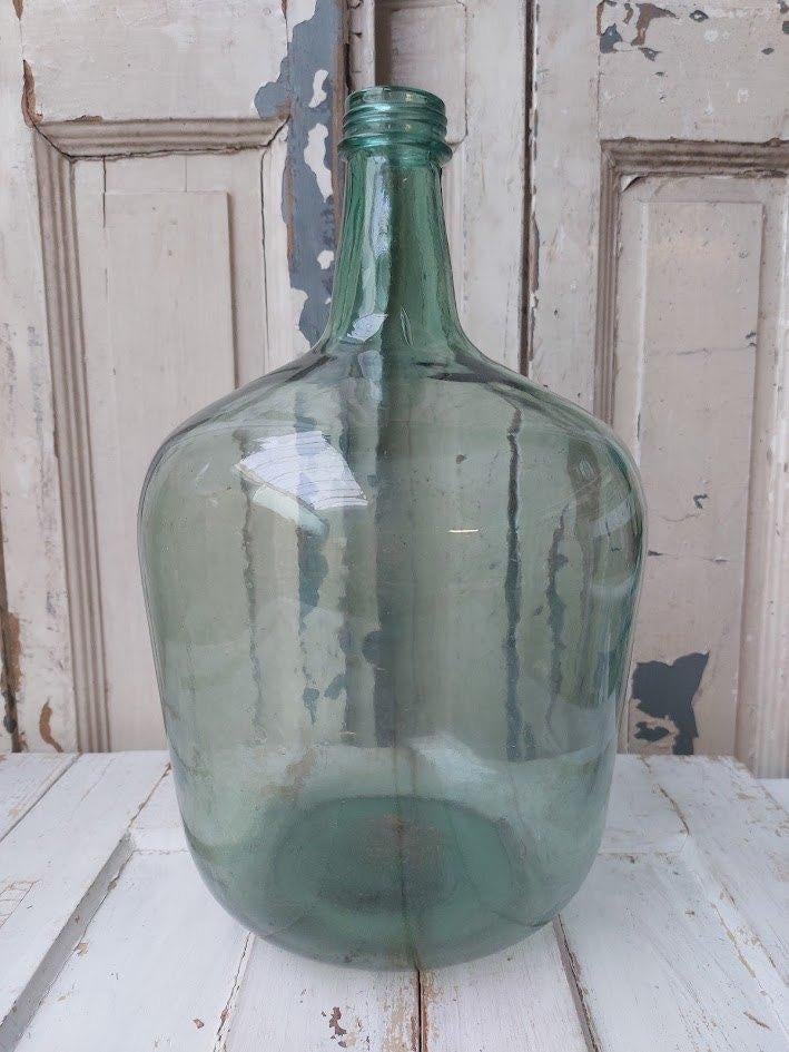 Glazen gistfles / ballonfles brocante, Ophalen of Verzenden