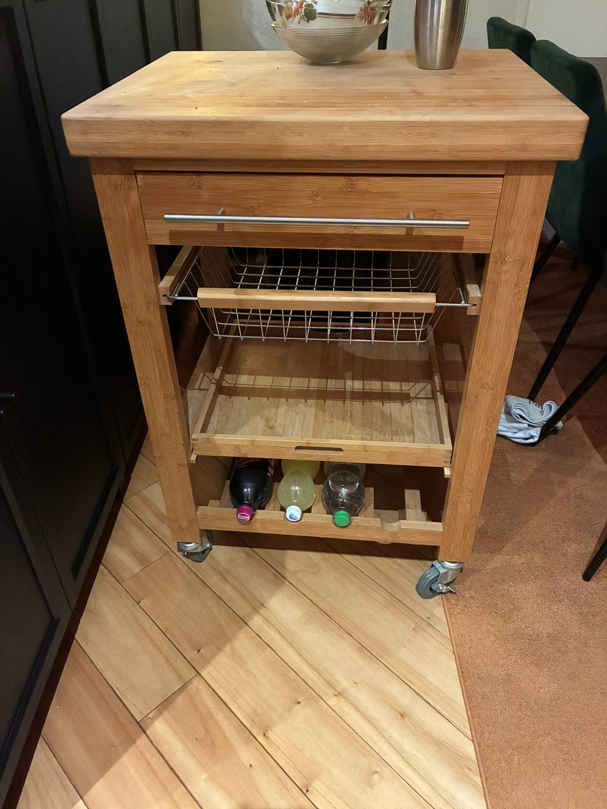 Keuken trolley op wieltjes., Ophalen, Zo goed als nieuw
