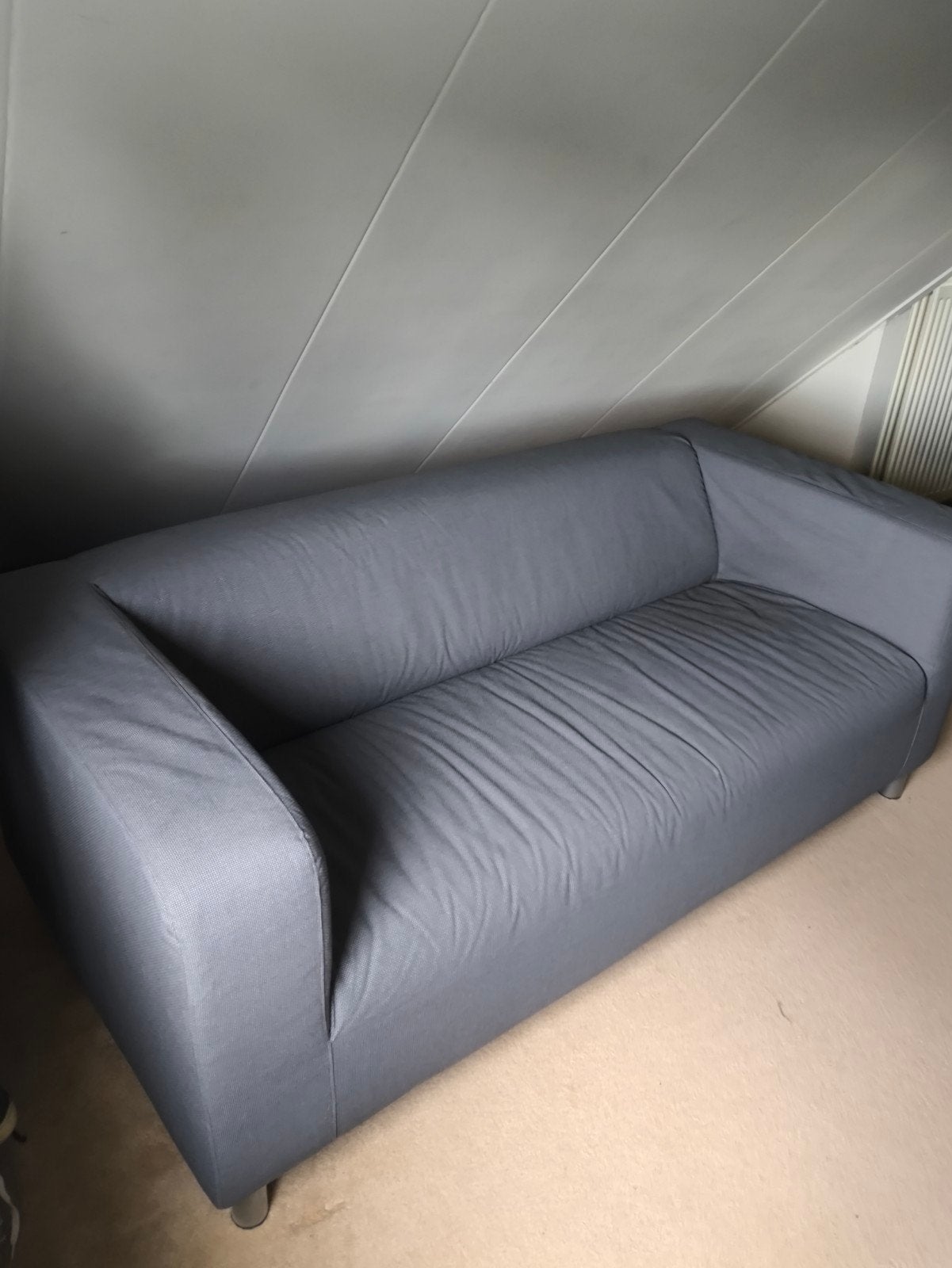Ikea Klippan Grijze Tweepersoonsbank, Ophalen, Tweepersoons, Zo goed als nieuw, Rechte bank
