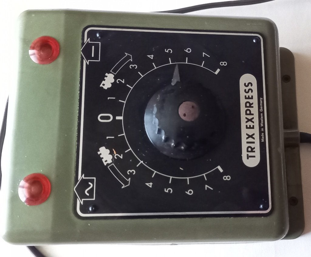 Trix Express 5599 transformator W. Germany ('64), Hobby en Vrije tijd, Modeltreinen | H0, Transformator of Voeding, Gebruikt, Gelijkstroom of Wisselstroom