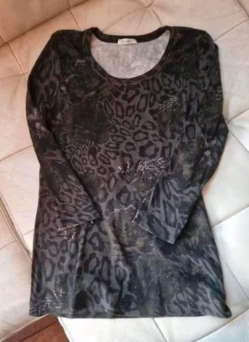 Bruine panter print Efixelle trui maat 38, Maat 38/40 (M), Bruin, Ophalen of Verzenden, Zo goed als nieuw