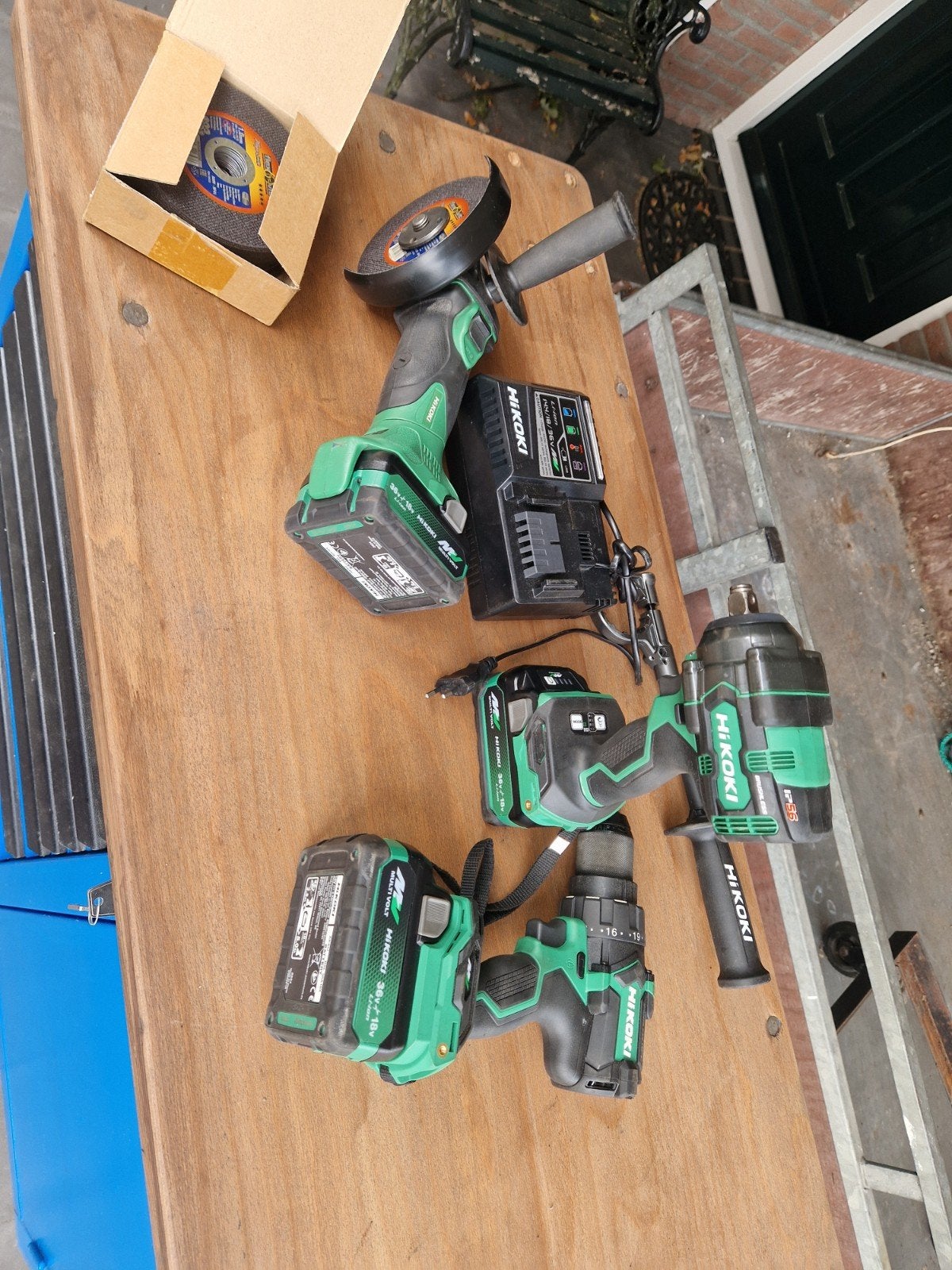 Hikoki 18v 36v machine set boor slijp slag, 600 watt of meer, Variabele snelheid, Ophalen of Verzenden, Zo goed als nieuw