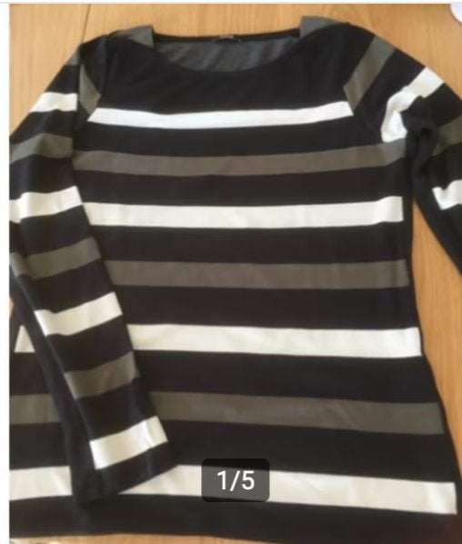 Denham comfortabele dames shirt gestreept, 38/40, Maat 38/40 (M), Ophalen of Verzenden, Zo goed als nieuw, Overige kleuren
