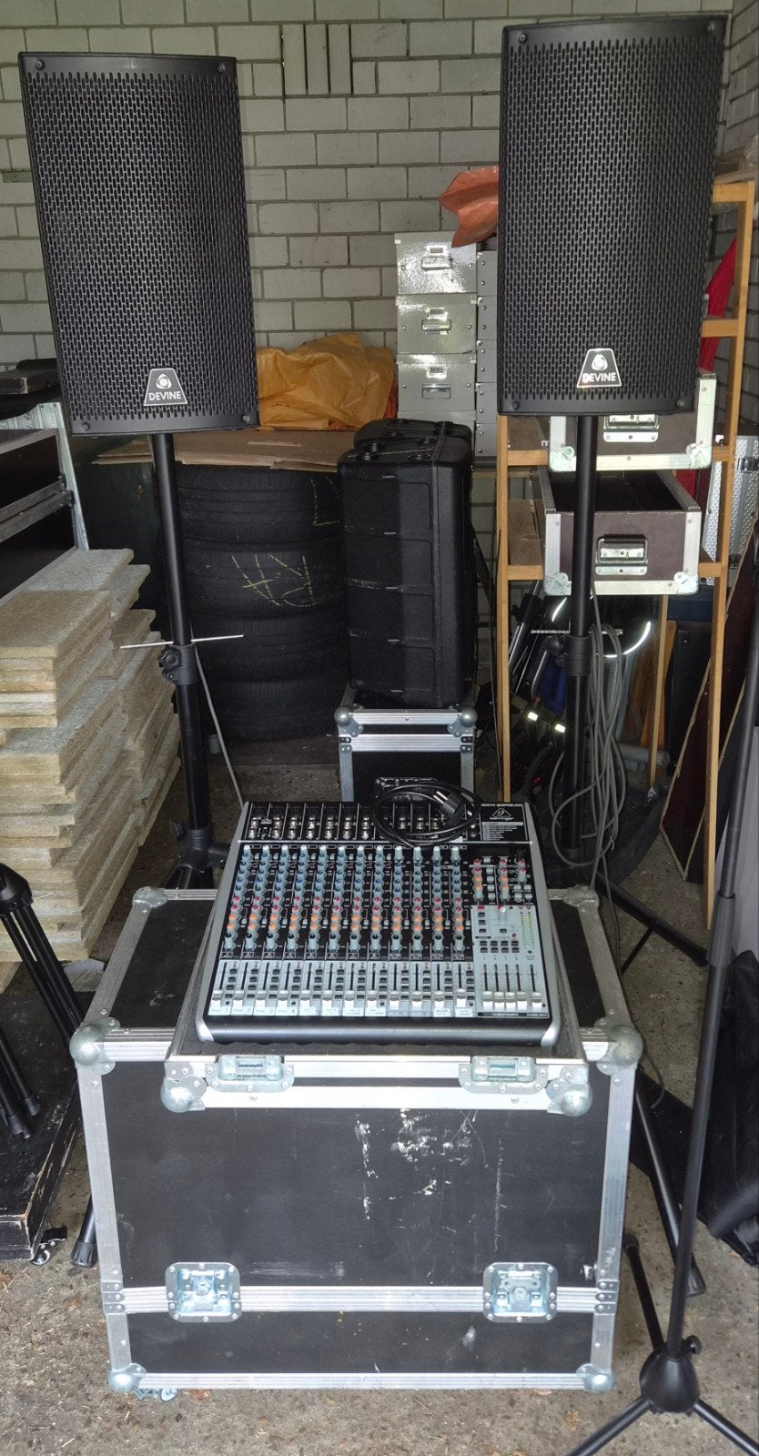 te koop.   Kleine p.a. set, Muziek en Instrumenten, Ophalen, Zo goed als nieuw, Minder dan 500 watt, P.A.