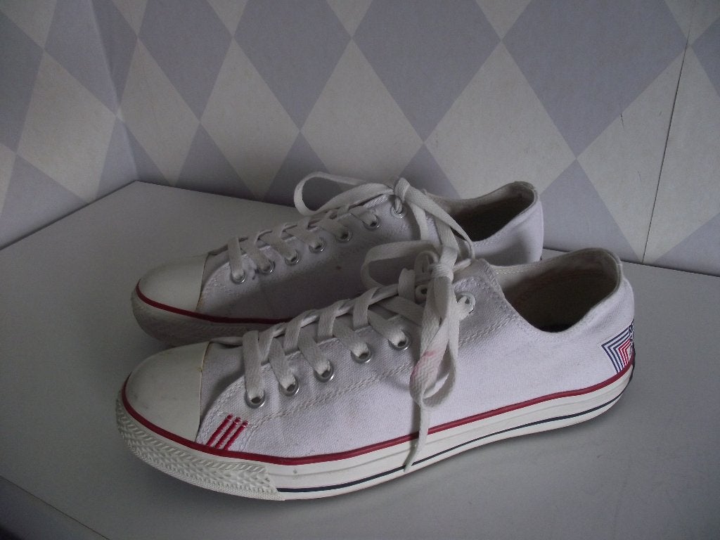 Superdry Retro Sport wit canvas sportschoenen 44, blauw pet, Overige merken, L00, Schoenen, Ophalen of Verzenden