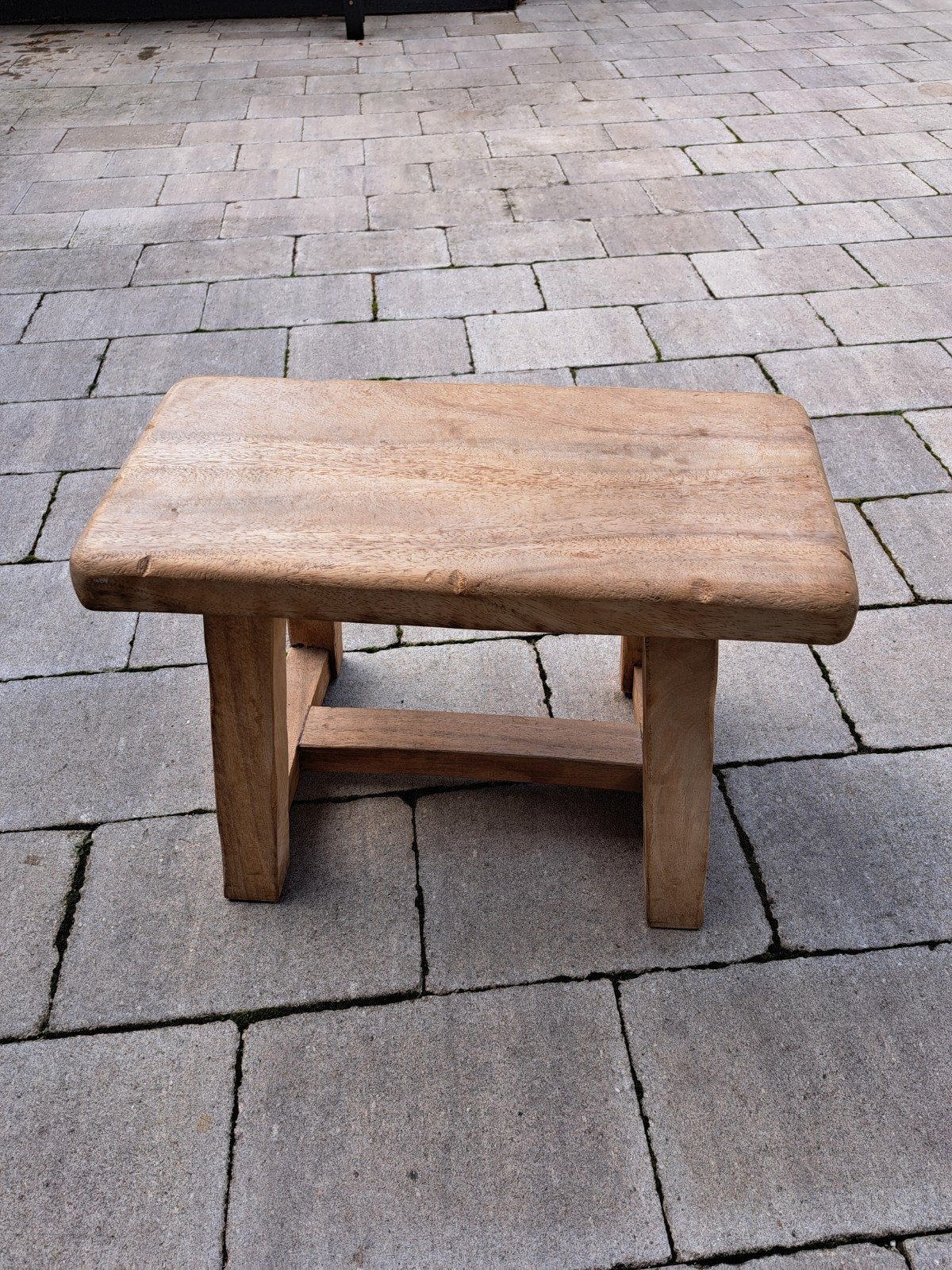 stoer bankje, Ophalen, Zo goed als nieuw, Hout